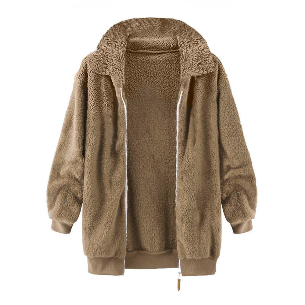 Damen Fleece-Jacke im Oversized-Stil Heidi-Mode