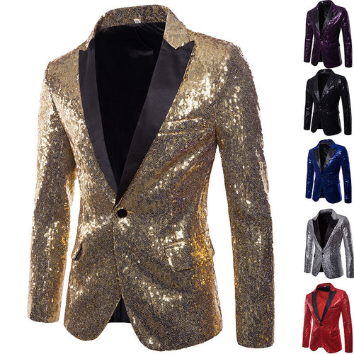 Herren Pailletten Formal Blazer Heidi-Mode