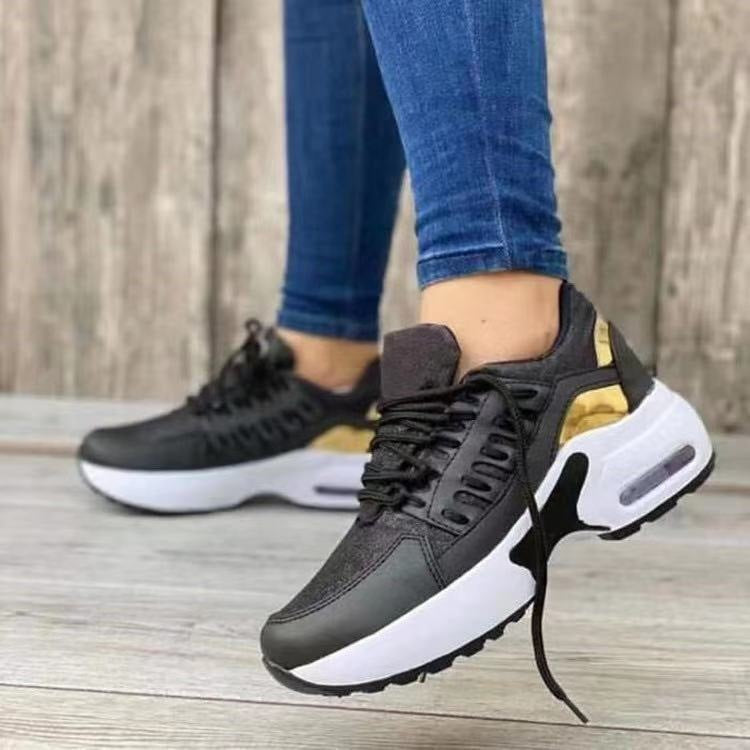 Damen Sportliche Air Max Sneakers mit atmungsaktiver Oberflächenstruktur Heidi-Mode