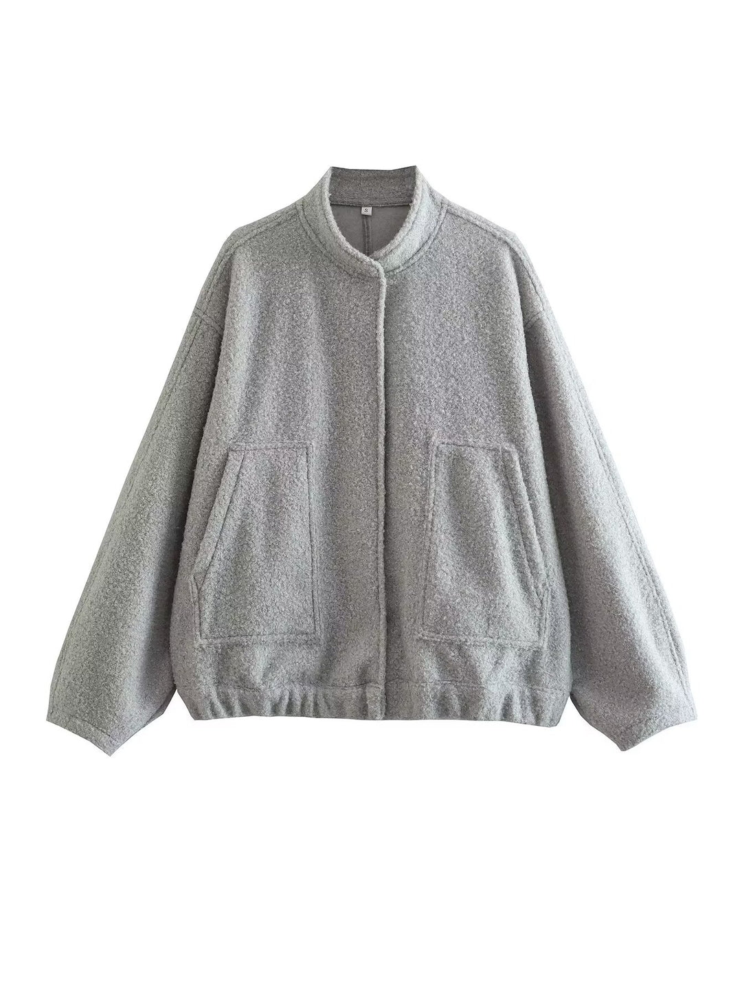 Damen Übergangsjacke mit modernem Stoffmix und praktischen Taschen Heidi-Mode