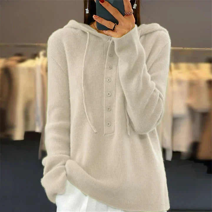 Heidi-Mode | Pull À Capuche Ample Et Pull En Maille Avec Fermeture À Lacets