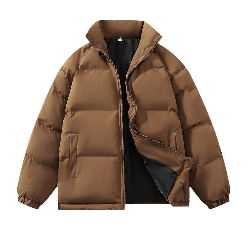 Herren warm gefütterte Winterjacke mit hohem Kragen und praktischem Reißverschluss Heidi-Mode