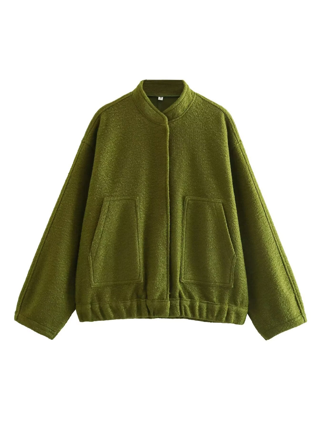 Damen Übergangsjacke mit modernem Stoffmix und praktischen Taschen Heidi-Mode