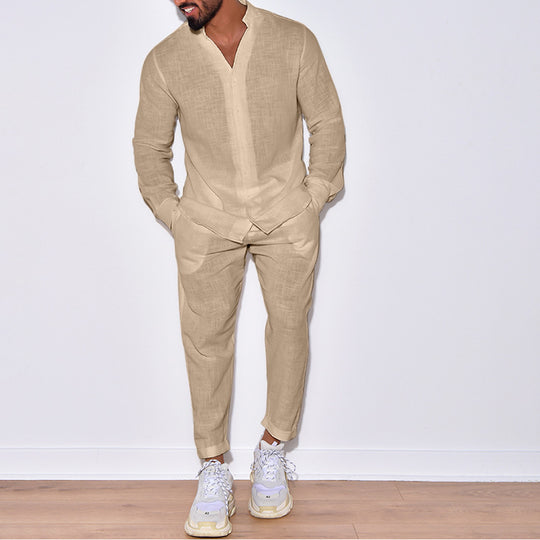 Herren Leinenanzug mit modernem Schnitt und lässigem Look Heidi-Mode