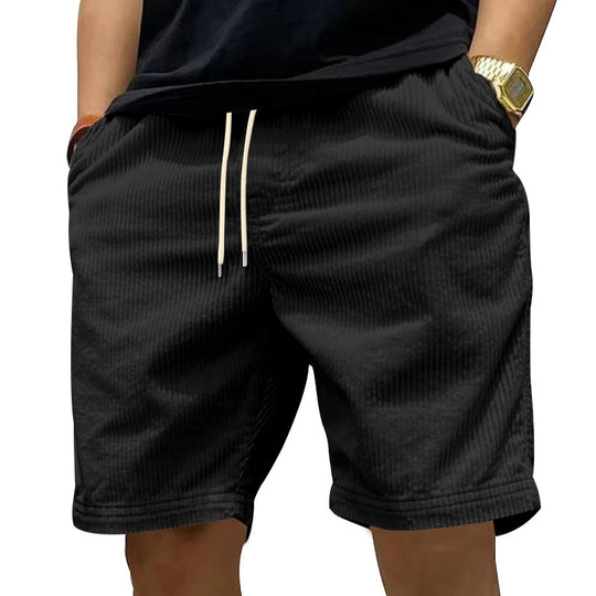 Herren bequeme Freizeithose aus strukturiertem Cordstoff Heidi-Mode