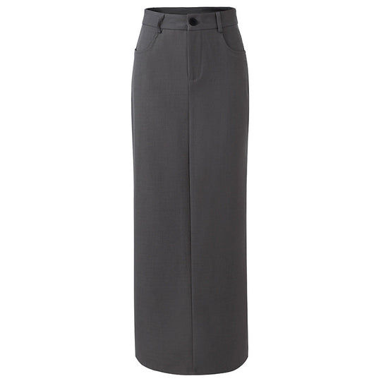 Damen Maxirock mit elegantem Schnitt und praktiischen Taschen Heidi-Mode