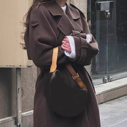 Damen oversized Wollmantel Heidi-Mode