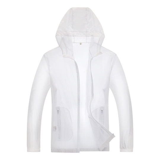 Herren ultraleichte Regenjacke mit verstellbarem Kapuzenbereich und reflektierenden Elementen Heidi-Mode