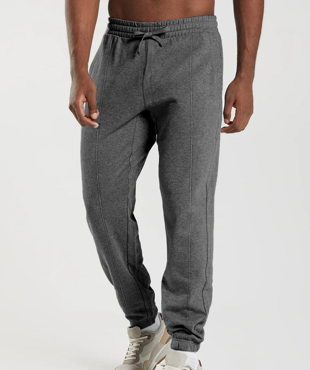 Herren Sportliche Jogginghose mit elastischem Bund und seitlichen Taschen Heidi-Mode