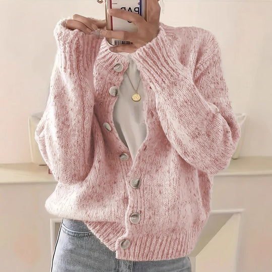 Damen Kuschelige Strickjacke Heidi-Mode