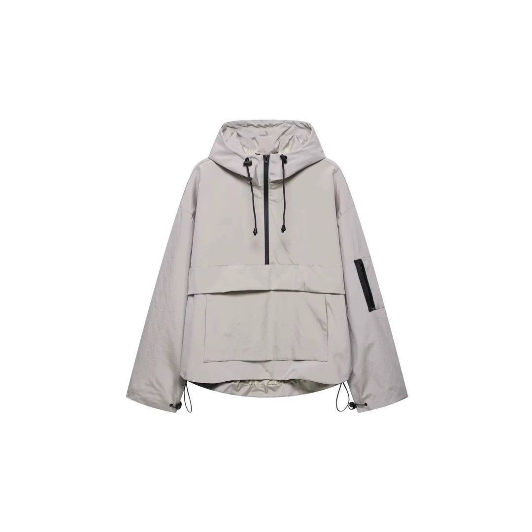 Damen leichte Anorakjacke mit praktischen Taschen Heidi-Mode