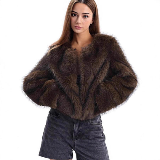 Damen Fleece-Kurzmantel Heidi-Mode