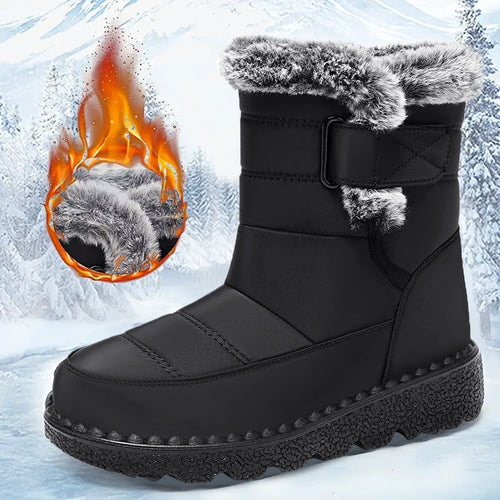 Damen Winterstiefel mit warmem Futter und rutschfester Sohle Heidi-Mode