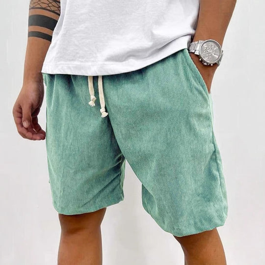 Heidi Mode | Herren Casual Kordelzug Cord Shorts
