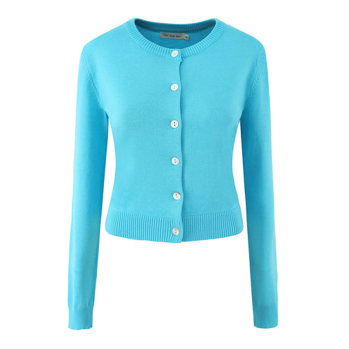 Damen Strickjacke mit eleganten Knöpfen und figurfreundlichem Schnitt Heidi-Mode