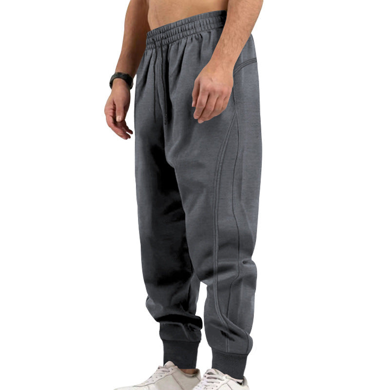 Herren sportliche Jogginghose mit elastischem Bund und Taschen Heidi-Mode