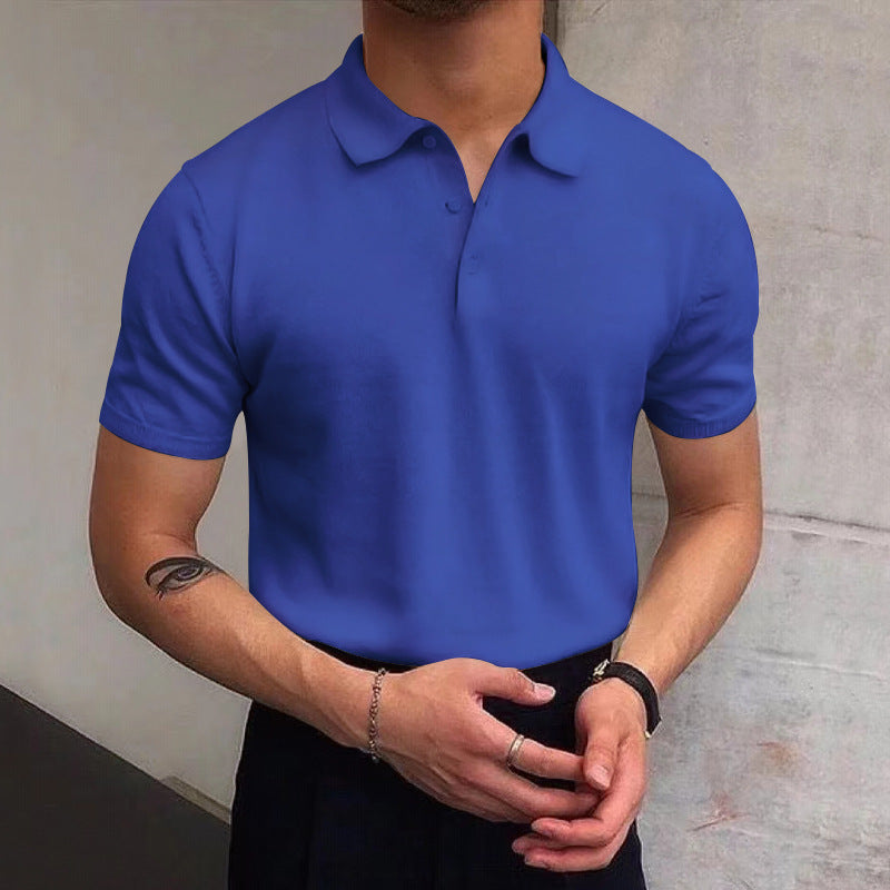 Herren Polo-Shirt aus atmungsaktiver Baumwolle mit elegantem Kragen Heidi-Mode