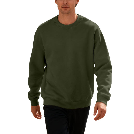 Herren bequemer Sweatshirt mit relaxed-fit Schnitt und elastischen Bündchen Heidi-Mode