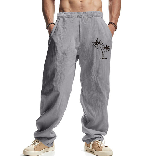 Herren Legere Freizeithose mit seitlichem Logodruck Heidi-Mode