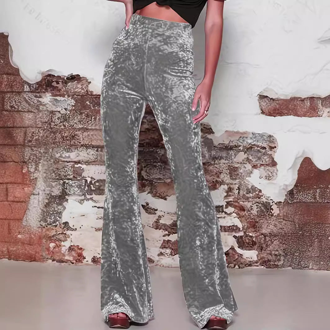 Damen Samtweite Hose Heidi-Mode