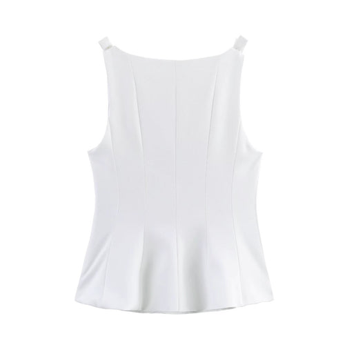 Damen ärmelloses Oberteil mit elegantem Schnitt Heidi-Mode