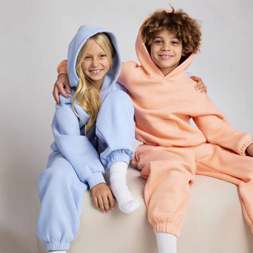Damen lässiges Kapuzenpullover mit geräumiger Kängurutasche und kuscheligem Material Heidi-Mode