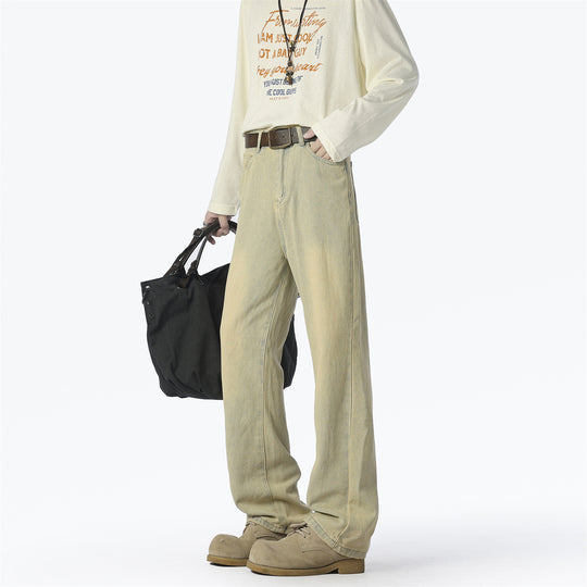 Damen Lässige High-Waist Denim-Hose im Vintage-Stil Heidi-Mode