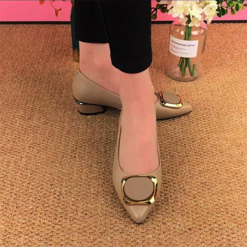 Damen elegante Pumps mit modischem Schmuckelement Heidi-Mode