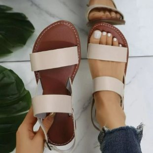 Damen Komfortable Sandalen mit breiten Riemen und anatomisch geformtem Fußbett Heidi-Mode