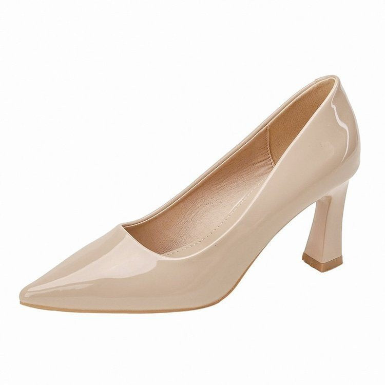 Damen Pumps mit elegantem Blockabsatz und modischem Details Heidi-Mode