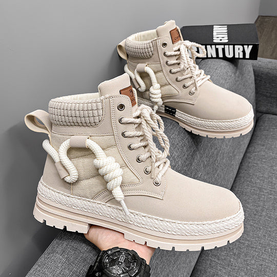 Damen modische und bequeme Winterstiefel mit hohem Kragen und rutschfester Sohle Heidi-Mode