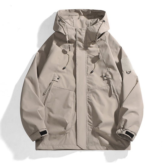 Damen Outdoor-Jacke mit verstellbarer Kapuze und atmungsaktiven Einsätzen Heidi-Mode