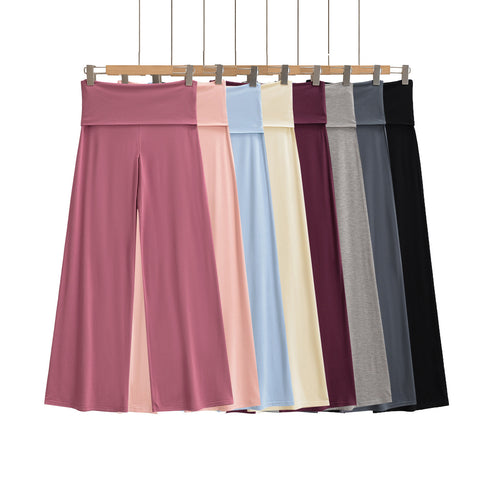 Damen weite Yoga-Hose mit hohem Bund und atmungsaktivem Stoff Heidi-Mode