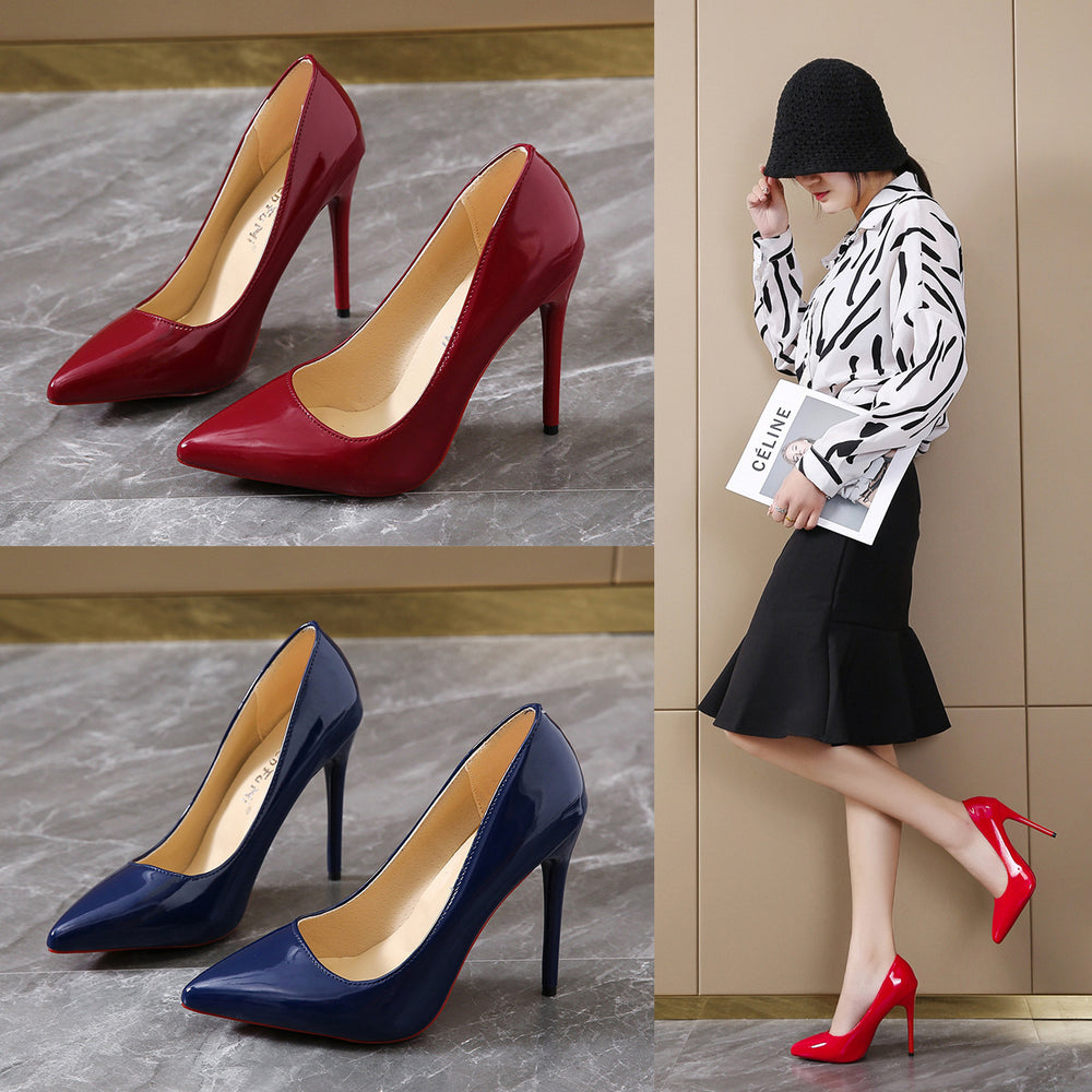 Damen elegante High-Heels mit klassischem spitzem Design Heidi-Mode