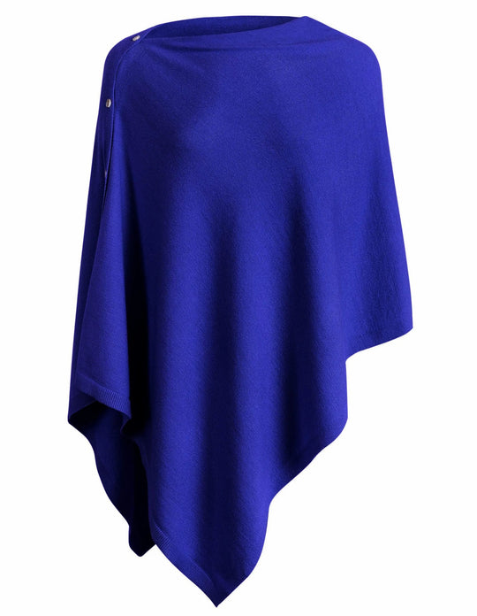 Damen vielseitiger Poncho aus hochwertiger Materialmischung Heidi-Mode