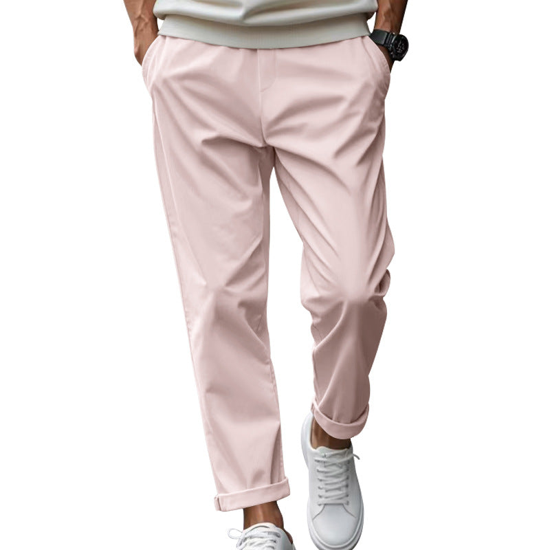 Herren elegante Chino-Hose mit bequemem Bund und modischem Schnitt Heidi-Mode