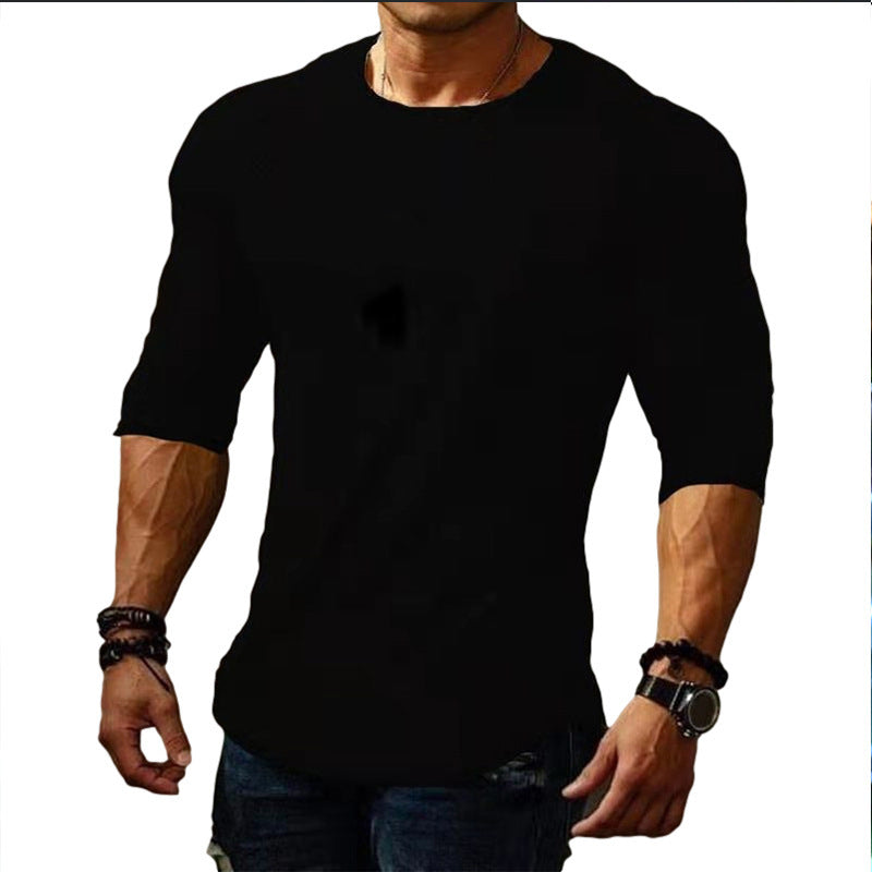 Herren körperbetontes Langarm-T-Shirt mit elastischem Tragekomfort Heidi-Mode