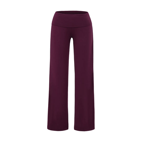 Damen weite Yoga-Hose mit hohem Bund und atmungsaktivem Stoff Heidi-Mode