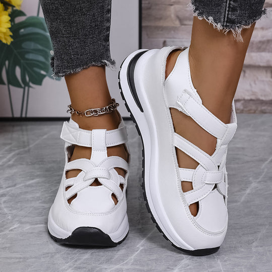 Damen Komfortable und Stylische Keil Sandalen mit offenem Zehenbereich Heidi-Mode