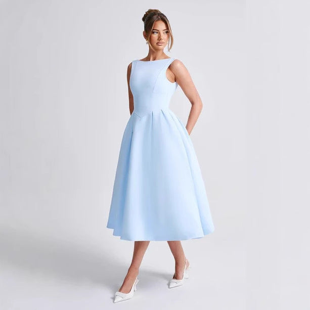 Damen Elegantes Maxikleid mit ausgestellten Ärmeln und raffiniertem Rock Heidi-Mode