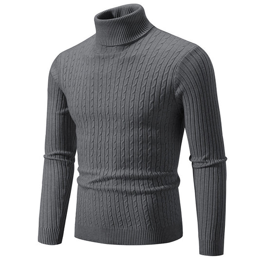 Herren Rollkragenpullover aus komfortabler Strickqualität Heidi-Mode
