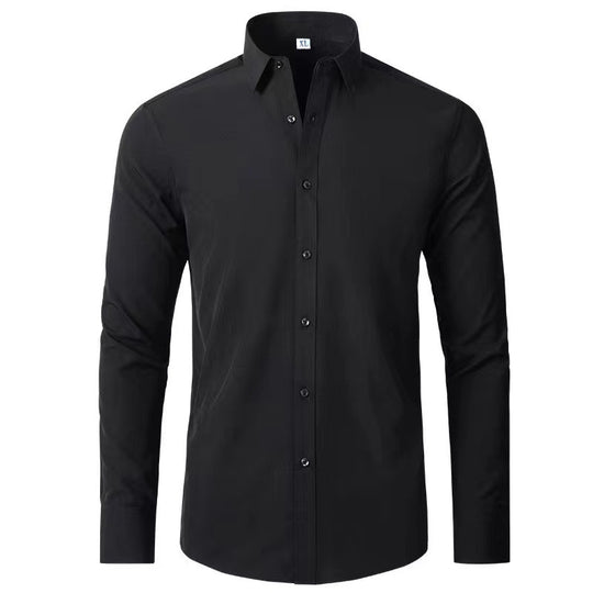 Herren Langarmhemd mit elegantem Schnitt und stilvollen Knopfdetails Heidi-Mode