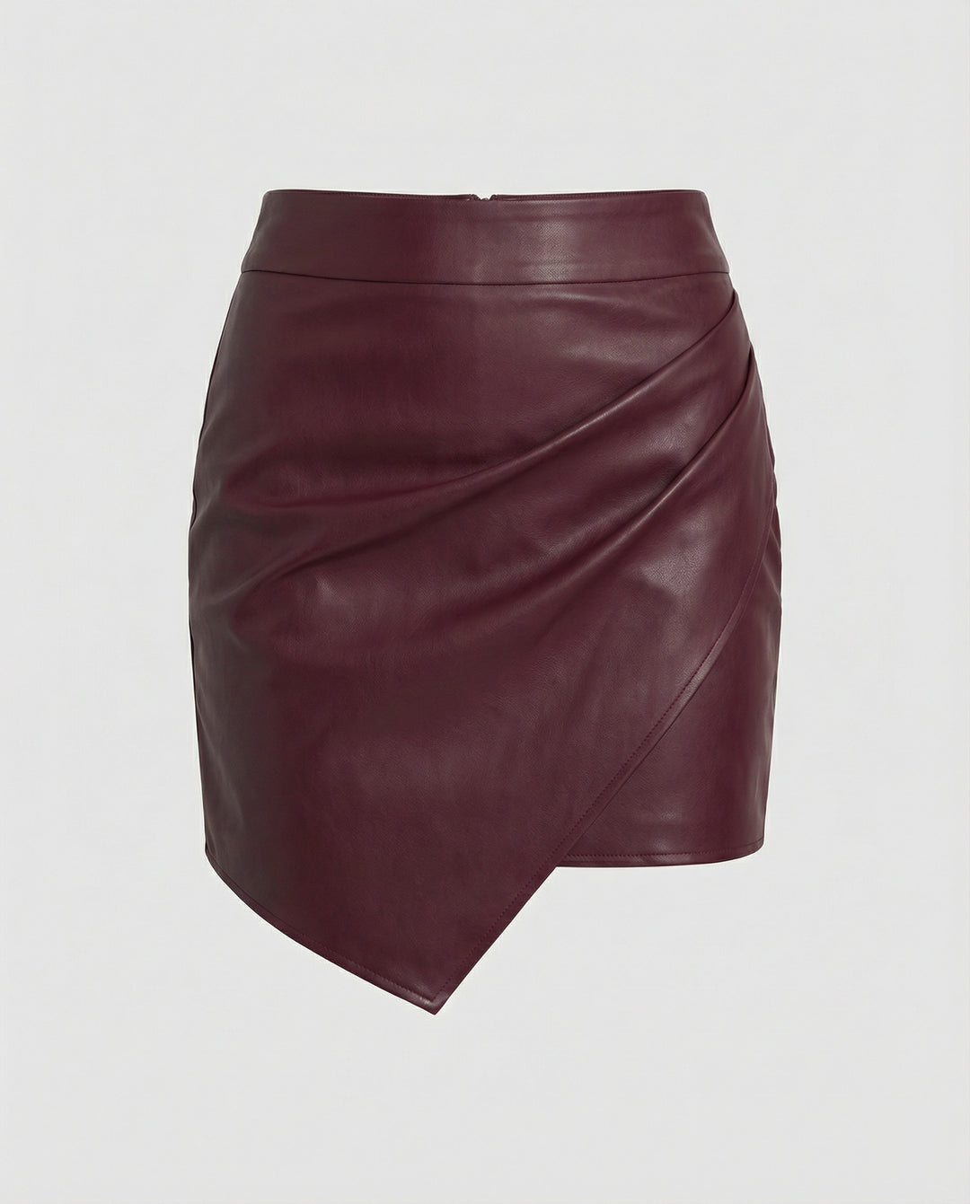 Damen Kunstleder Wickelrock Heidi Mode