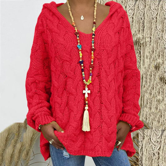 Heidi-Mode | V-strick Hoodie