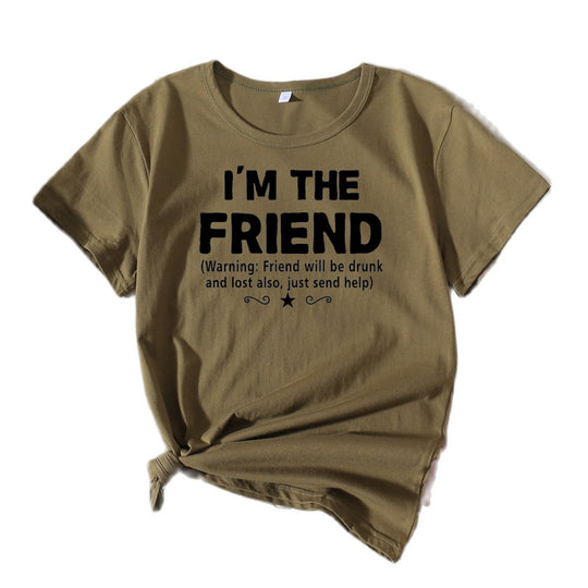 Frauen Casual Komödie Grafik T-Shirt Heidi-Mode