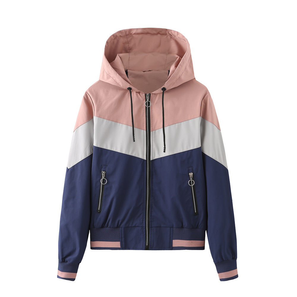 Damen sportliche Windbreaker-Jacke mit praktischen Reißverschlusstaschen Heidi-Mode