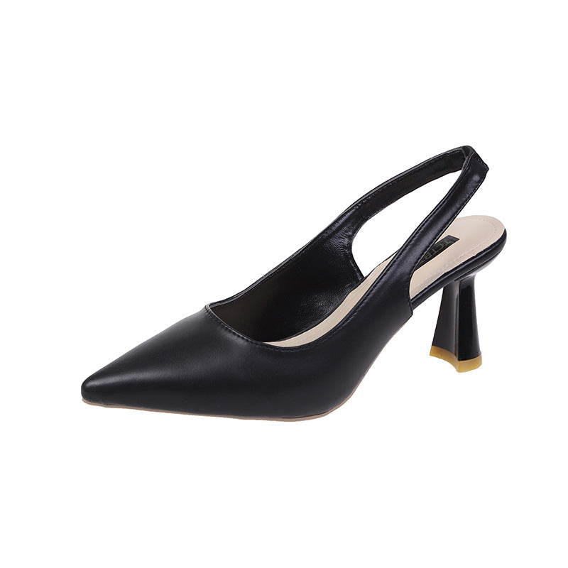 Damen Sling-Pumps mit elegantem spitzen Design und komfortablem Blockabsatz Heidi-Mode