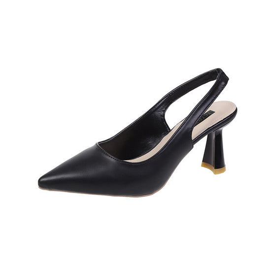 Damen Sling-Pumps mit elegantem spitzen Design und komfortablem Blockabsatz Heidi-Mode