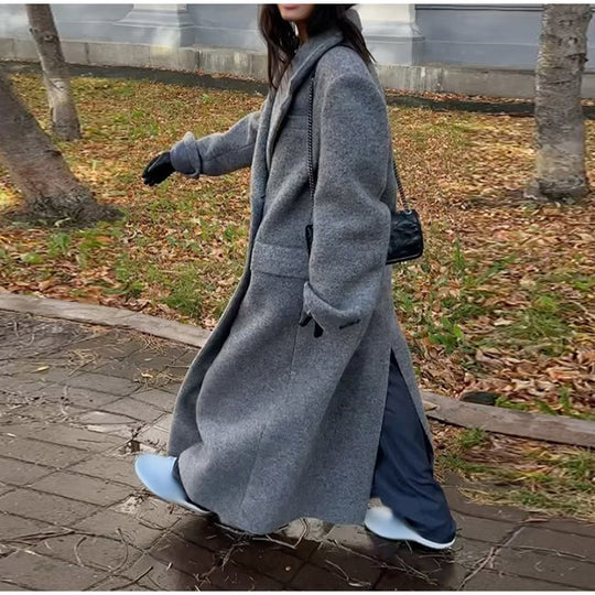 Damen oversized Wollmantel Heidi-Mode