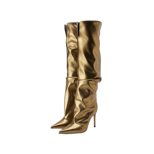 Femme Over-the-Knee Slouchy Stiletto Stiefel Heidi-Mode